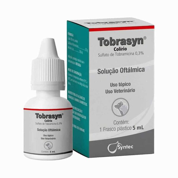 Colírio Tobrasyn Syntec para Cães e Gatos - 5ml