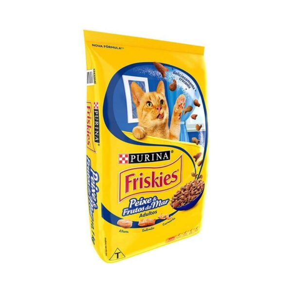 Ração Friskies Gatos Adultos Peixes e Frutos do Mar Nestlé Purina 10,1kg - Imagem 2